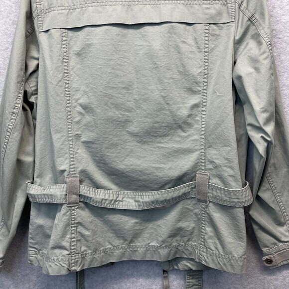 Harley Davidson Lightweight Jacket Womens Small Green‎ Full Zip Embroidered Belt - Picture 10 of 15